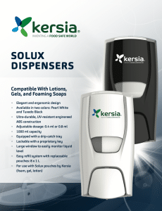 PDF Flyer Solux Dispenser